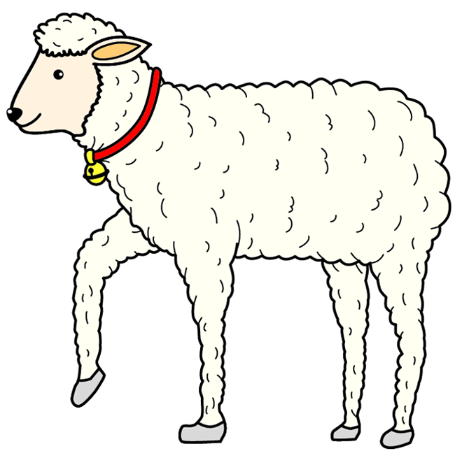 羊のイラスト書き方